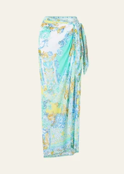 CamillaDial Up The Tiles Multiwear Long Sarong Coverup