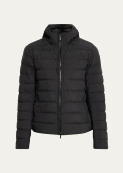 Canada GooseMen's Crofton Packable Quilted Matte Ripstop Hoodie