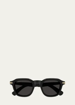CartierMen's CT0536S Acetate Rectangle Sunglasses