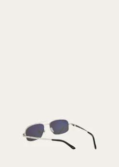 CartierMen's Metal Aviator Sunglasses