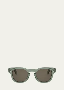 CelineMen's Acetate Round Sunglasses