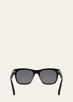CelineMen's Celine Thin Acetate Square Sunglasses