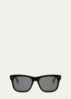 CelineMen's Celine Thin Acetate Square Sunglasses