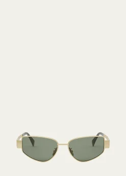CelineMen's Triomphe Metal Cat-Eye Sunglasses