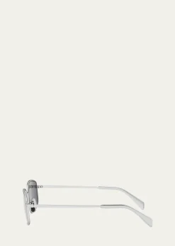 CelineMen's Triomphe Metal Rectangle Sunglasses
