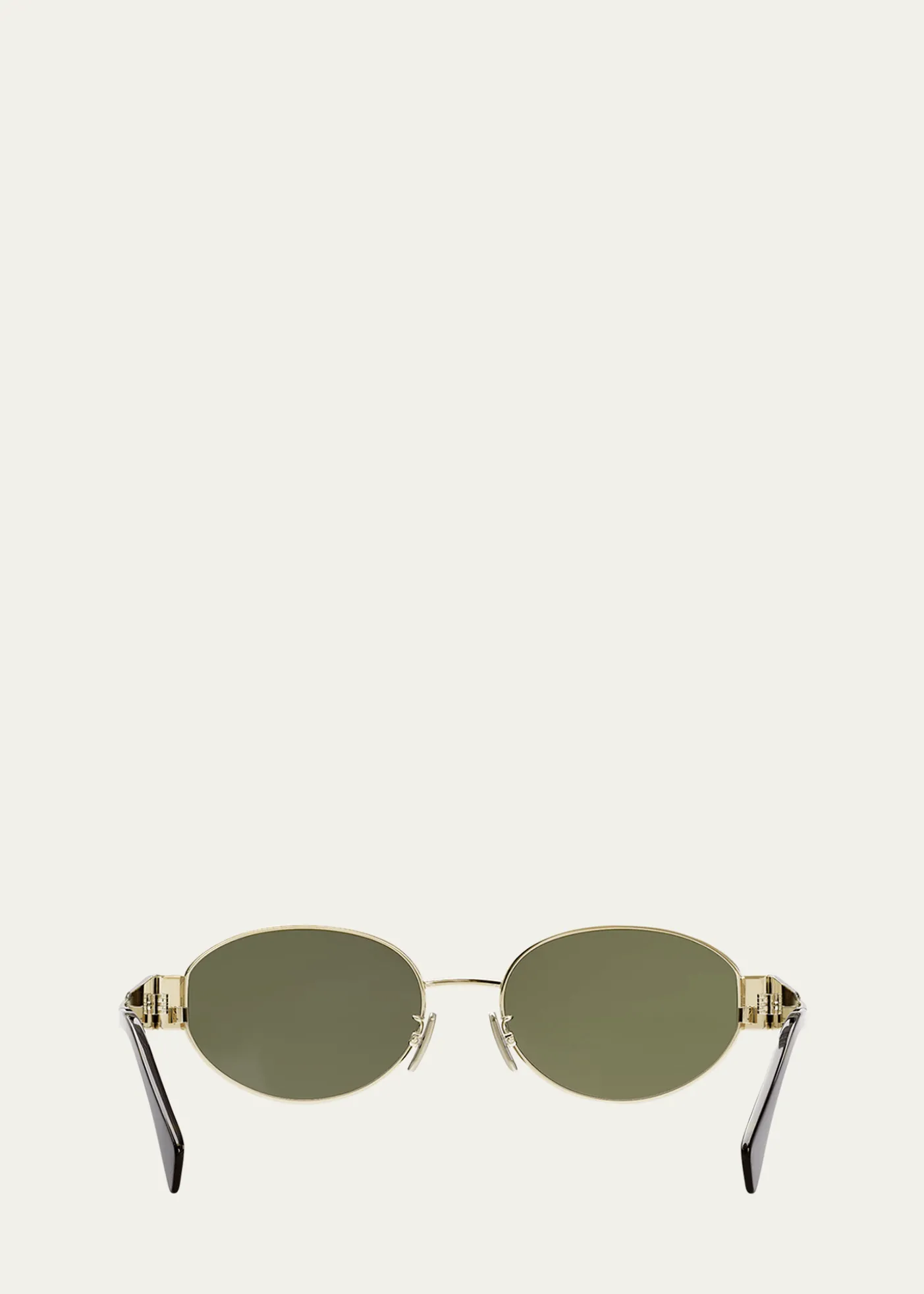 CelineTriomphe Oval Metal Sunglasses