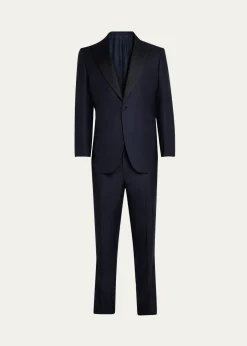 Cesare AttoliniMen's 150s Wool Grosgrain Tuxedo