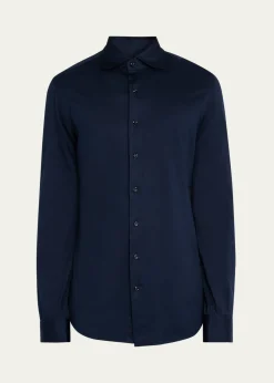Cesare AttoliniMen's Cotton Jersey Sport Shirt