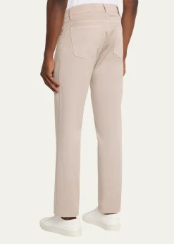 Cesare AttoliniMen's Cotton Slim Straight-Leg Five-Pocket Pants