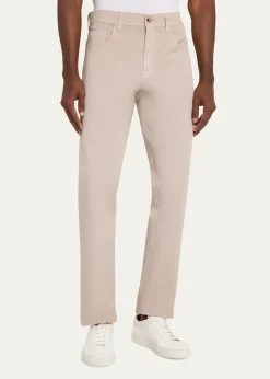 Cesare AttoliniMen's Cotton Slim Straight-Leg Five-Pocket Pants