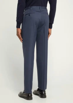 Cesare AttoliniMen's Luxe Twill Flat-Front Trousers