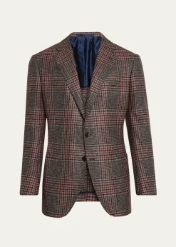 Cesare AttoliniMen's Melange Cashmere Twill Sport Coat