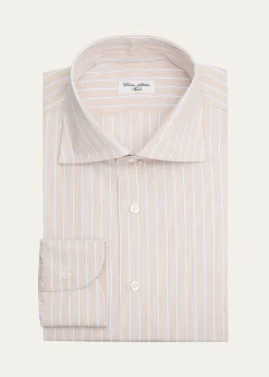 Cesare AttoliniMen's Multi-Stripe Cotton Dress Shirt