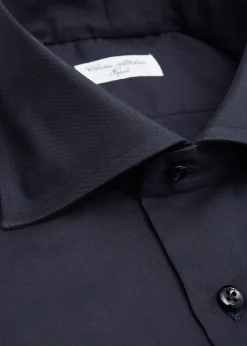 Cesare AttoliniMen's Solid Cotton Spread-Collar Sport Shirt