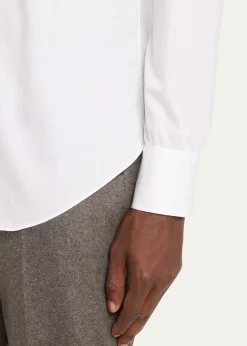Cesare AttoliniMen's Solid Cotton Sport Shirt