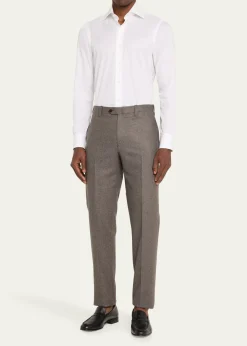 Cesare AttoliniMen's Solid Cotton Sport Shirt