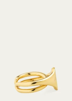 Charlotte ChesnaisChevaliere Initial Ring Two-Tone