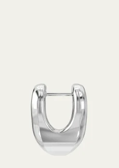 Charlotte ChesnaisSterling Silver Shima Hoop Earring, Single