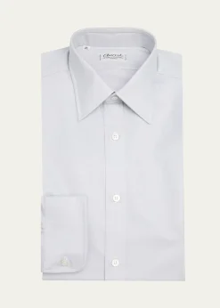 CharvetMen's Oxford Cotton Dress Shirt
