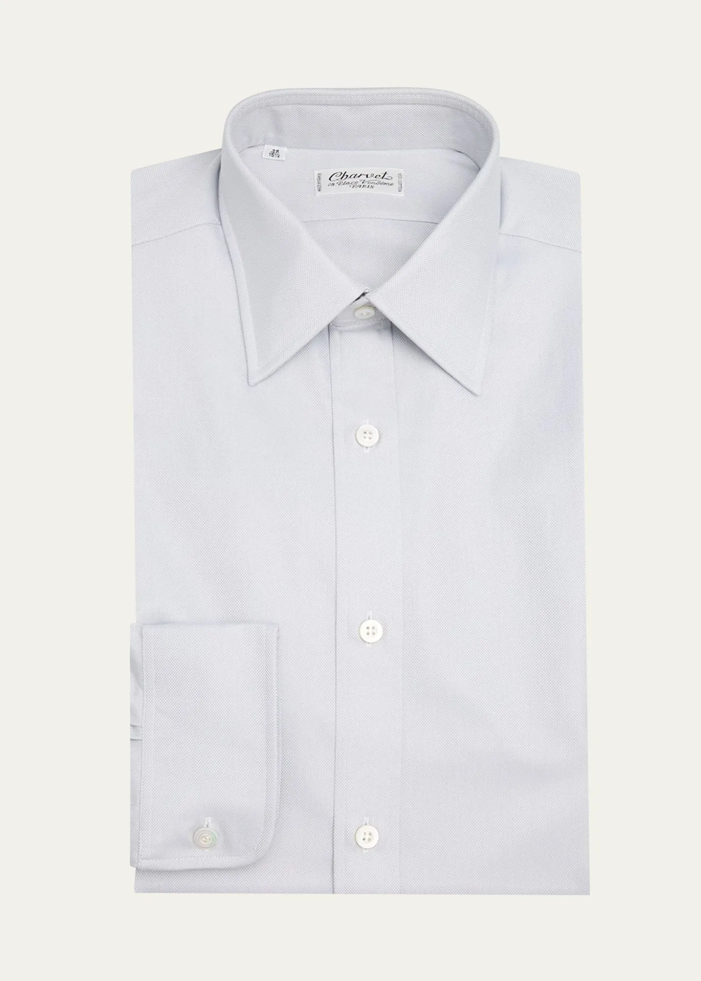 CharvetMen's Oxford Cotton Dress Shirt