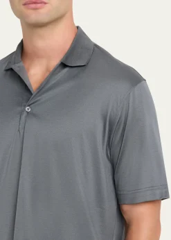 CharvetMen's Cotton Jersey Polo Shirt