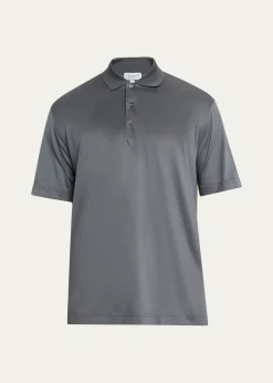 CharvetMen's Cotton Jersey Polo Shirt