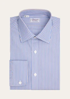 CharvetMen's Purple Label Striped Button-Front Shirt