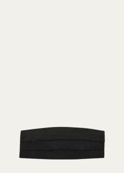 CharvetMen's Silk Grosgrain Cummerbund