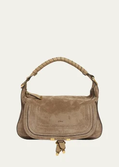 ChloeMarcie Medium Saddle Shoulder Bag in Suede