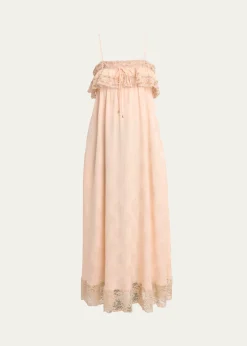 ChloeOrganic Silk Ornemental Jacquard Dress