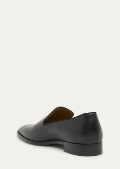 Christian LouboutinMen's Danny Flex Red-Sole Leather Loafers