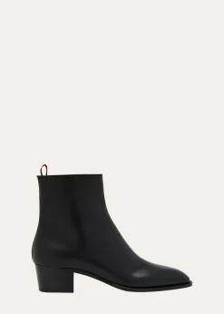 Christian LouboutinMen's Ziggissimo Forever Leather Ankle Boots