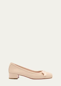 Christian LouboutinMamaflirt Leather Red Sole Ballerina Pumps