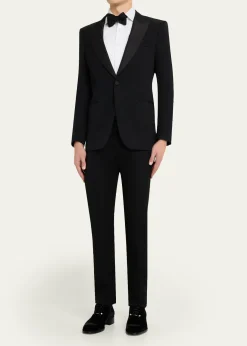 Christian LouboutinMen's Chambeliss Night Strass Velvet Derby Shoes