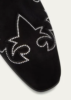 Christian LouboutinMen's Dandysiago Rhinestone and Leather Loafers