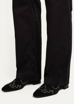 Christian LouboutinMen's Dandysiago Rhinestone and Leather Loafers