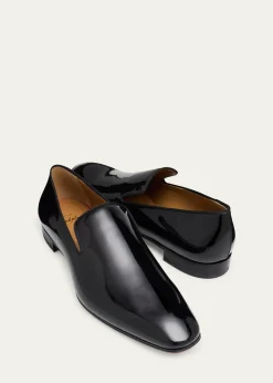Christian LouboutinMen's Dandelion Patent Leather Loafers