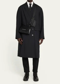 Christian LouboutinMen's Kosmica Mini Leather Crossbody Bag