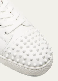 Christian LouboutinMen's Louis Junior Spiked Low-Top Sneakers