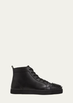 Christian LouboutinMen's Lou Spikes High-Top Sneakers