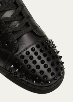 Christian LouboutinMen's Lou Spikes High-Top Sneakers