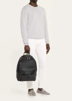 Christian LouboutinMen's Nostalgic Calf Empire Leather Backpack