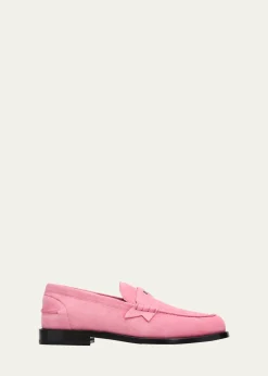 Christian LouboutinMen's Plato Suede Loafers