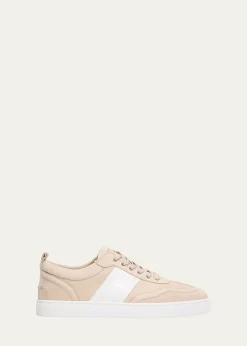 Christian LouboutinMen's Retero Nubuck Leather Low-Top Sneakers