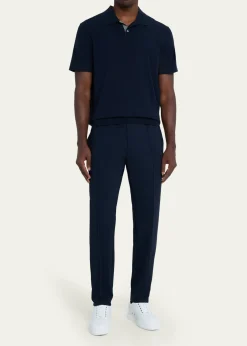 Christian LouboutinMen's Retero Grained Leather Low-Top Sneakers