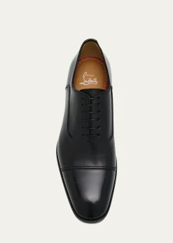 Christian LouboutinMen's Seriox Cap-Toe Leather Oxfords