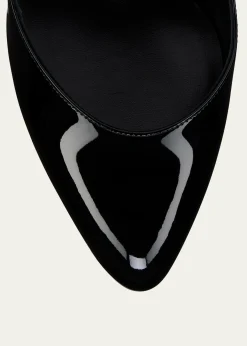 Christian Louboutin85mm Fannylove Patent Leather Slingback Pumps