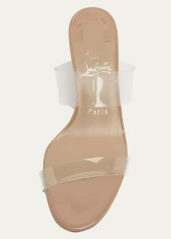 Christian Louboutin55mm Just Nothing Clear Slide Sandals