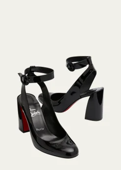 Christian Louboutin85mm Miss Sab Patent Pumps