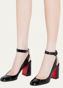 Christian Louboutin85mm Miss Sab Patent Pumps